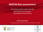 mSCOA Risk Management
