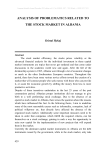 analysis of problematics related to the stock market in albania