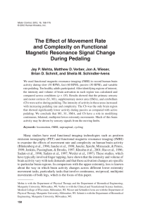 The Effect of Movement Rate and Complexity on