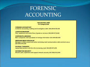 Forensic Accounting Slides