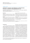 JAK2V617F mutation and endogenous erythroid colony formation in