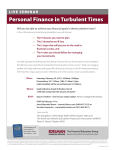 Personal Finance in Turbulent Times