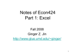 Introduction to Econ424
