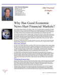 Why Has Good Economic News Hurt Financial Markets?