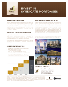 invest in syndicate mortgages
