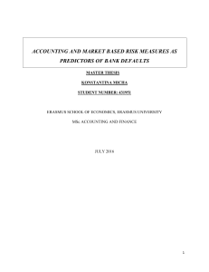 accounting and market based risk measures as predictors of bank