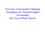 Overview of Economic Valuation Techniques for Natural Capital