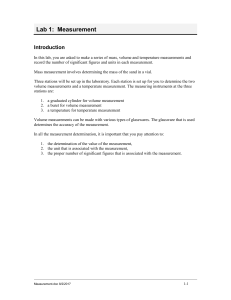 Lab 1: Measurement