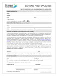 water fill permit application