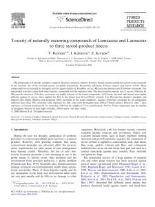 Toxicity of naturally occurring compounds of Lamiaceae and