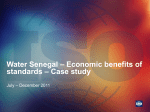 Water Senegal – Economic benefits of standards – Case study