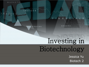 Investing in Biotechnology