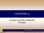 Chap021-Investors and the Investment Process