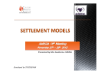 Settlement model