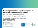 Modeling competitive equilibrium prices for energy and balancing
