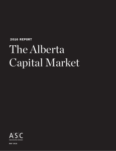 The Alberta Capital Market - Alberta Securities Commission