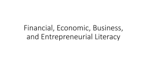 Financial, Economic, Business, and Entrepreneurial Literacy