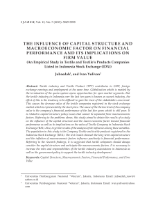 The Influence of Capital Structure and Macroeconomic Factor