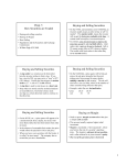 Chap. 5 How Securities are Traded Buying and Selling Securities