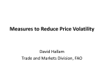 Measures to Reduce Price Volatility