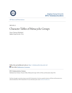 Character Tables of Metacyclic Groups