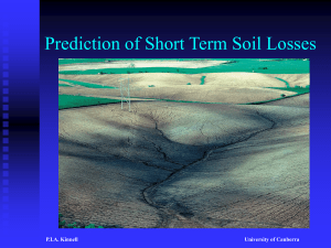 Event soil loss
