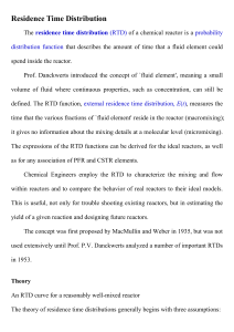 Residence Time Distribution