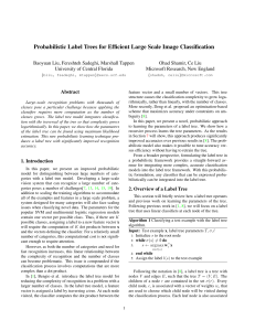 Probabilistic Label Trees for Efficient Large Scale Image