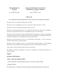 Circular no. 155/TT-BTC on guidelines for information disclosure on