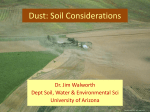 Dust: Soil Considerations - The University of Arizona Extension