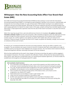 How the New Accounting Rules Affect Your Branch Real Estate