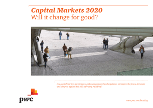 Capital Markets 2020 Will it change for good?