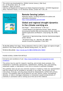 Global and regional drought dynamics in the climate warming era