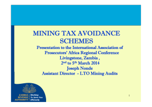mining tax avoidance schemes - International Association of