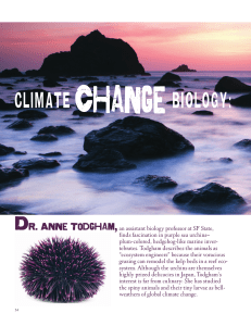 Climate Change Biology - Romberg Tiburon Center