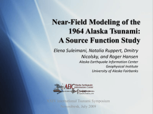 Alaska Tsunami Mapping
