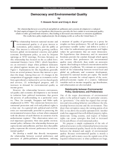 Democracy and Environmental Quality