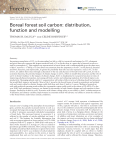Boreal forest soil carbon: distribution, function