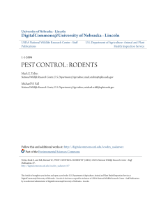 pest control: rodents - DigitalCommons@University of Nebraska