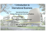 International Business: Strategy, Management, and the New Realities