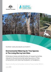 Environmental Watering for Tree Species in The Living Murray Icon