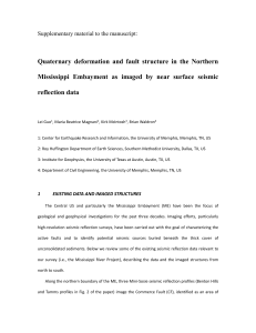 Quaternary deformation and fault structure in the Northern