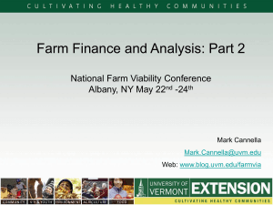 Standards and Analysis: Part II - National Farm Viability Conference