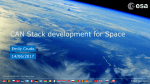 CAN Stack development for Space