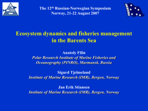Ecosystem dynamics and fisheries management in