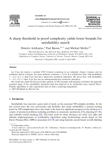 A sharp threshold in proof complexity yields lower bounds for