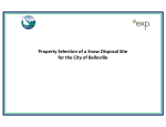 Property Selection of a Snow Disposal Site for the City of Belleville