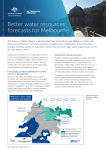 Better water resources forecasts for Melbourne