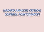 Hazard Analysis Critical Control Points(HACCP)