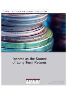 Income as the Source of Long-Term Returns